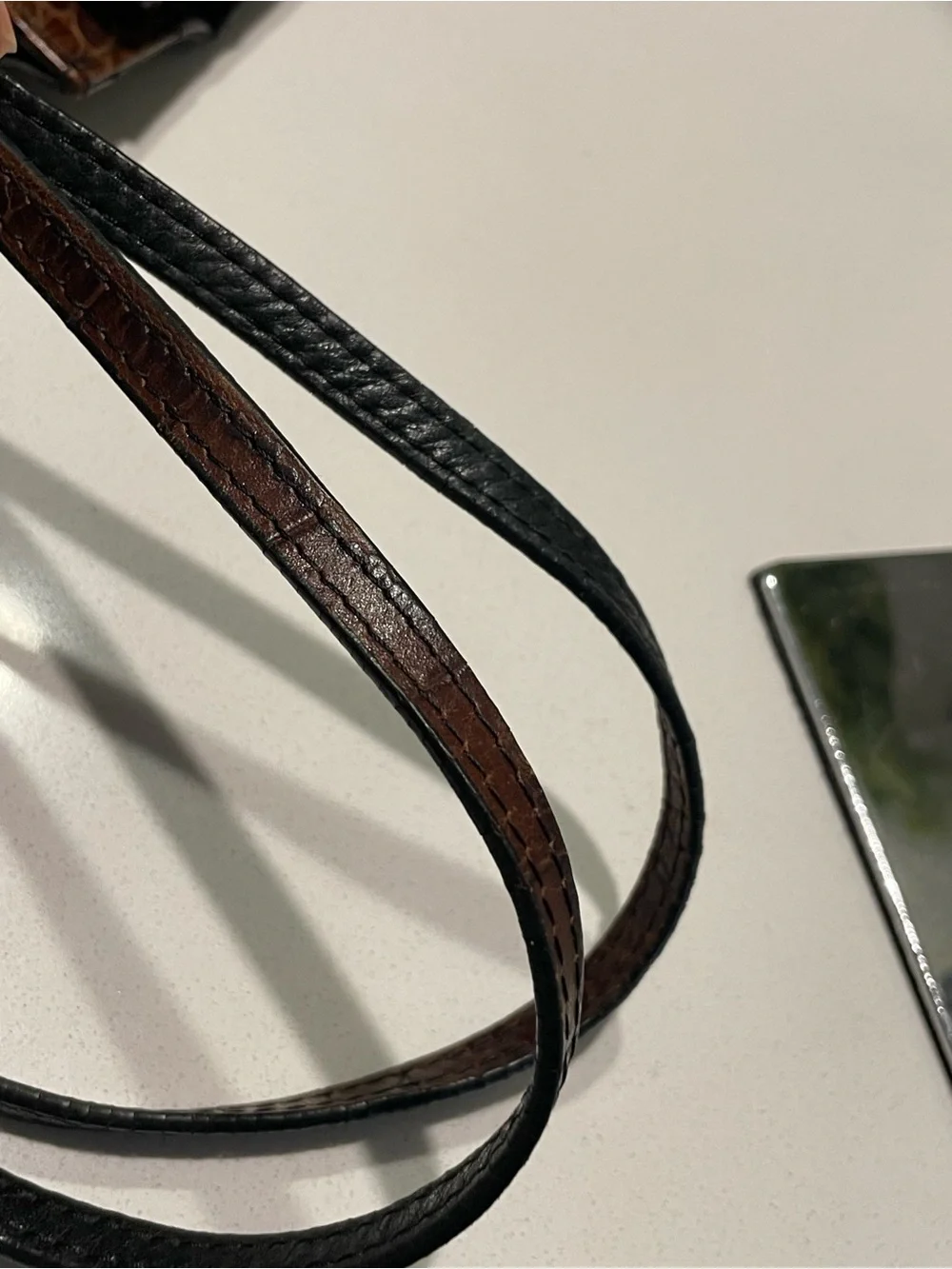 Jack Georges Black and Brown Crossbody Bag - Classic Two-Tone Design